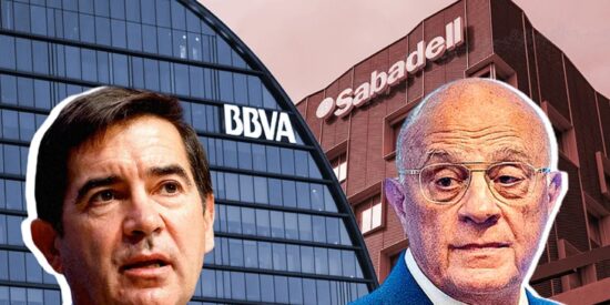 Carlos Torres (presidente de BBVA) y Josep Oliu (Banco Sabadell)