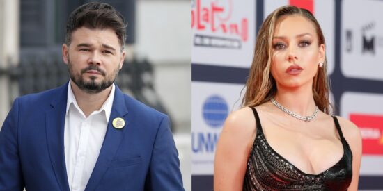 Gabriel Rufián y Ester Expósito.