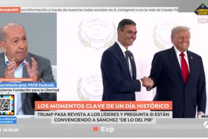 Nicolás Redondo hunde al monigote Sánchez que no pintaba nada en la cumbre de paz