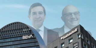 Carlos Torres (presidente de BBVA) y Josep Oliu (Banco Sabadell)