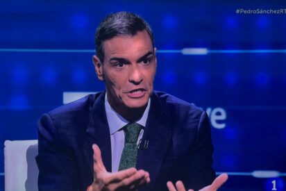 Pedro Sánchez en su entrevista-masaje en TVE con Pepa Bueno