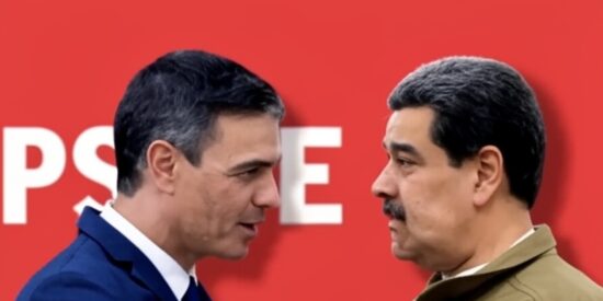 Pedro Sánchez y Nicolás Maduro