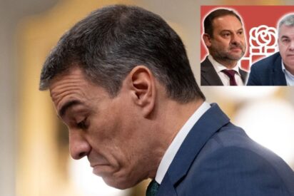 Sánchez, Ábalos y Cerdán (PSOE) (1)